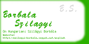 borbala szilagyi business card